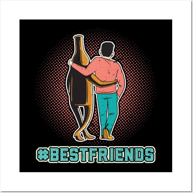 #Bestfriends Beer And Me Booze Saying Wall Art by Peco-Designs